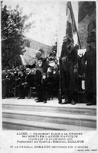 14 - Alger - Fort l'Empereur - Colonne Bailloud - Inauguration 